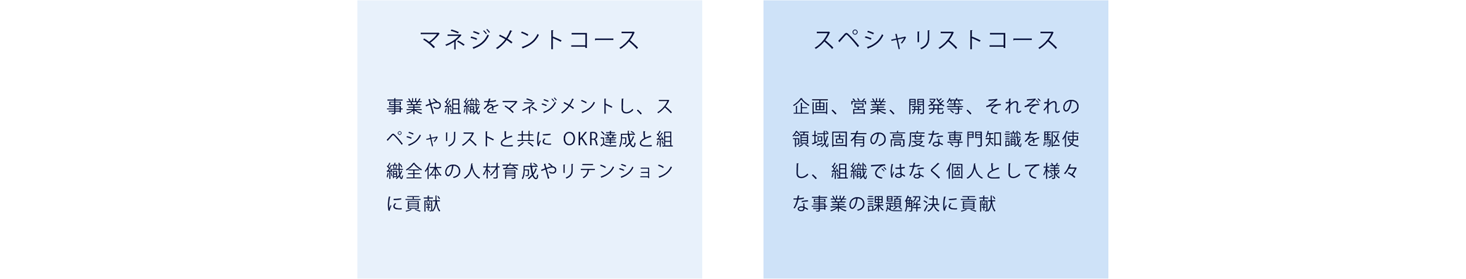 2つのキャリアコース
